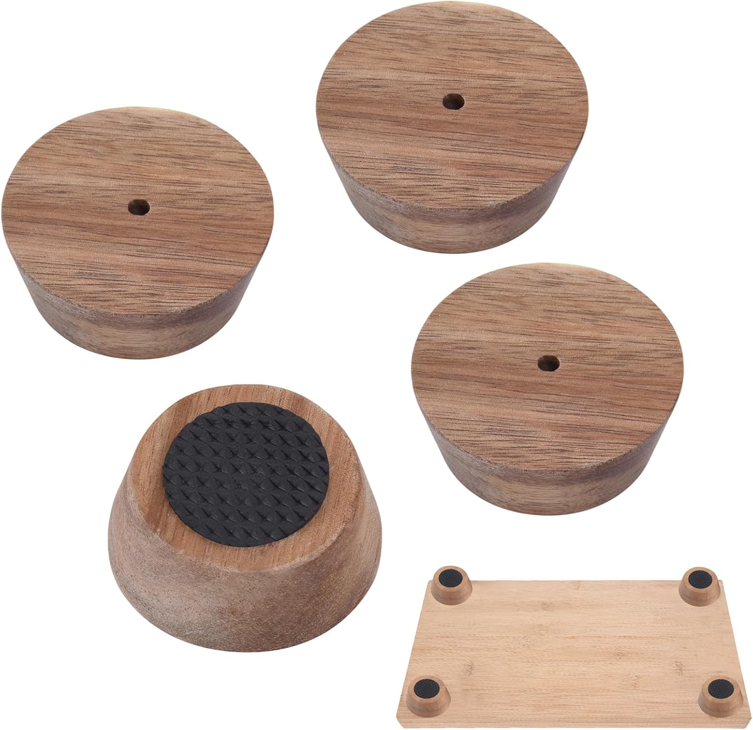 Wooden Cutting Board Feet, Wooden Legs for Cutting Boards, Cutting Board Feet, Cutting Boards Legs for the Bottom Support of the Cuttings Boards, Screw fixed (4 packs)