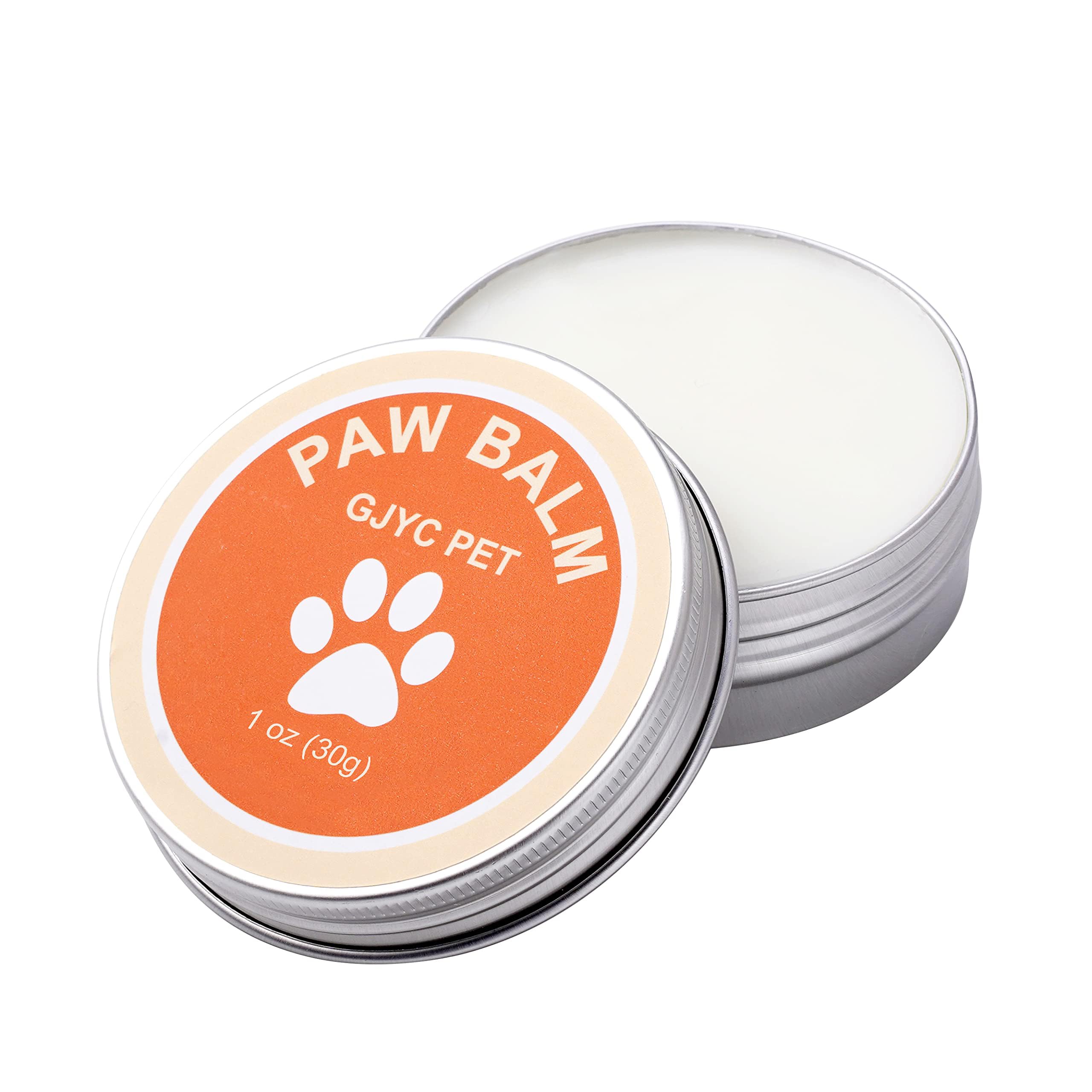 GJYC PET 1 oz (30g) Natural Dog Paw Balm & Nose Balm, Lick Safe Paw Protector for Dogs & Cats, Moisturizer for Paw Pads, Snout, Elbows, Winter Protection, Repair Cracks, Lickable Balm for Pets