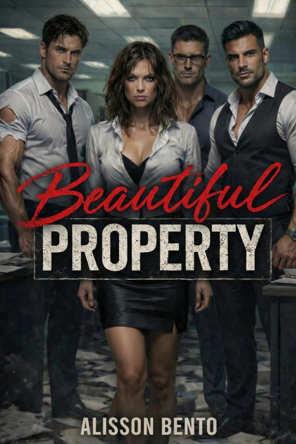 Beautiful Property: A Dark Reverse Harem Office Romance (Empires of Ruin & Obsession)