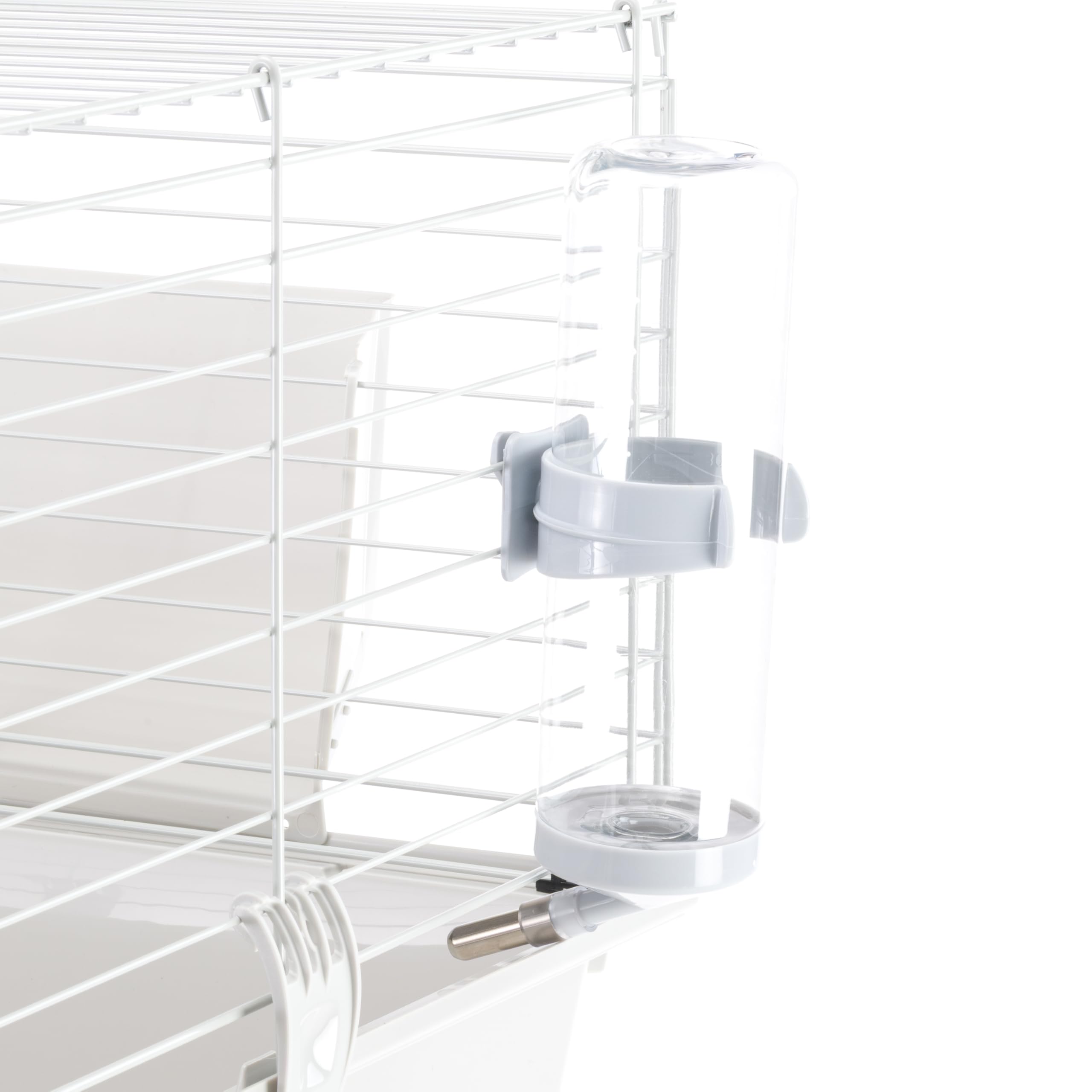 FERPLAST Gabbia Roditori CAVIE 80 per Cavie, Porcellini d'India, in Metallo, Accessori inclusi: Mangiatoia, Beverino, Ciotola, Casetta. 77x48xh42cm