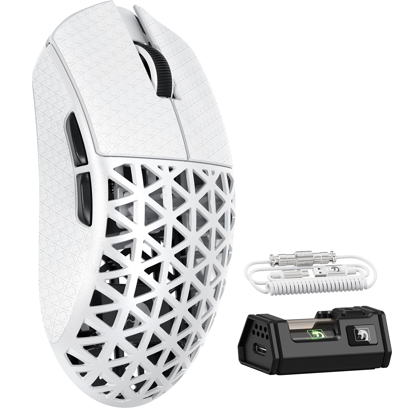 Amazon | MAMBASNAKE M5Ultra ゲーミングマウス 8K カーボンファイバー