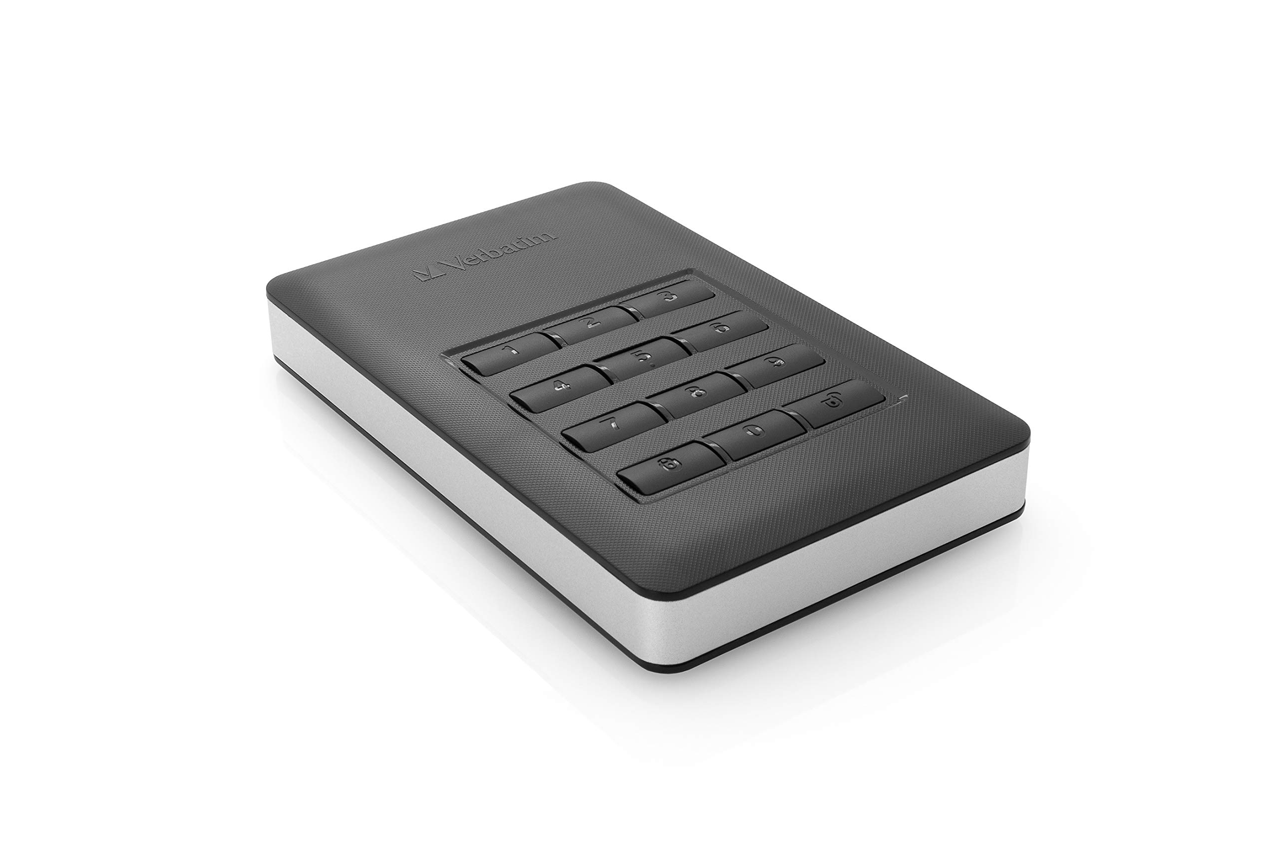 Disco rigido esterno Verbatim Store 'n' Go Secure Portable I da 2 TB I Black I con Code Access I USB 3.2 GEN 1 I Disco rigido esterno I per Windows e MacOSX I Disco rigido portatile I Disco rigido USB