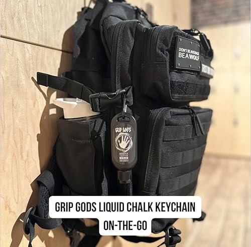 Miniatura 4 de Generic Grip Gods - Botella de viaje combinada de tiza líquida (1.7 fl oz) y botella de repuesto (8.5 fl oz) para levantamiento de pesas, gimnasio,