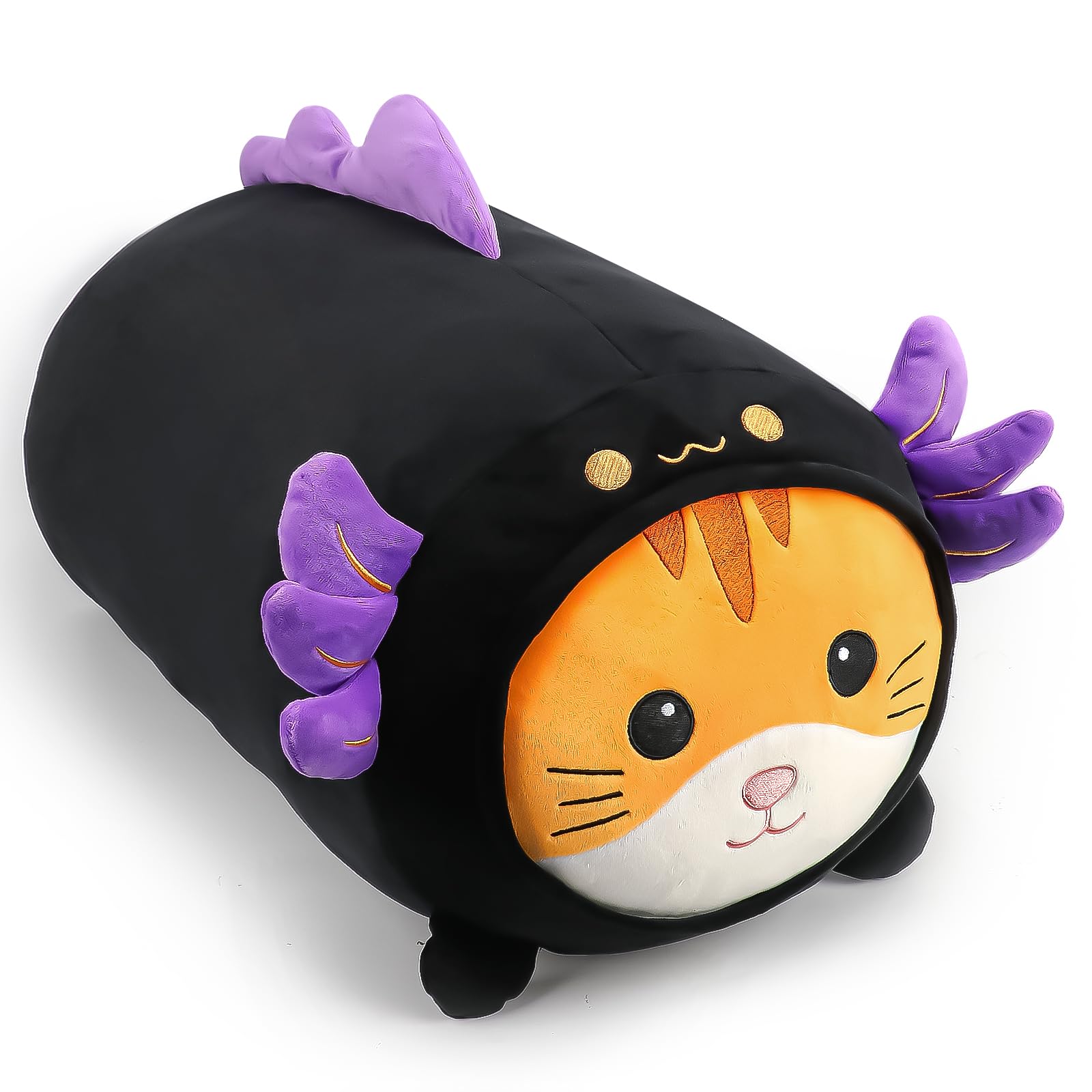 24'' Cute Axolotl Cat Plush Toy, Big Axolotl Stuffed Animal Kawaii Large Plushies, Soft Squishy Axolotl Kitten Plushie Gift for Kids Boys Girls, Birthday, Easter, Christmas