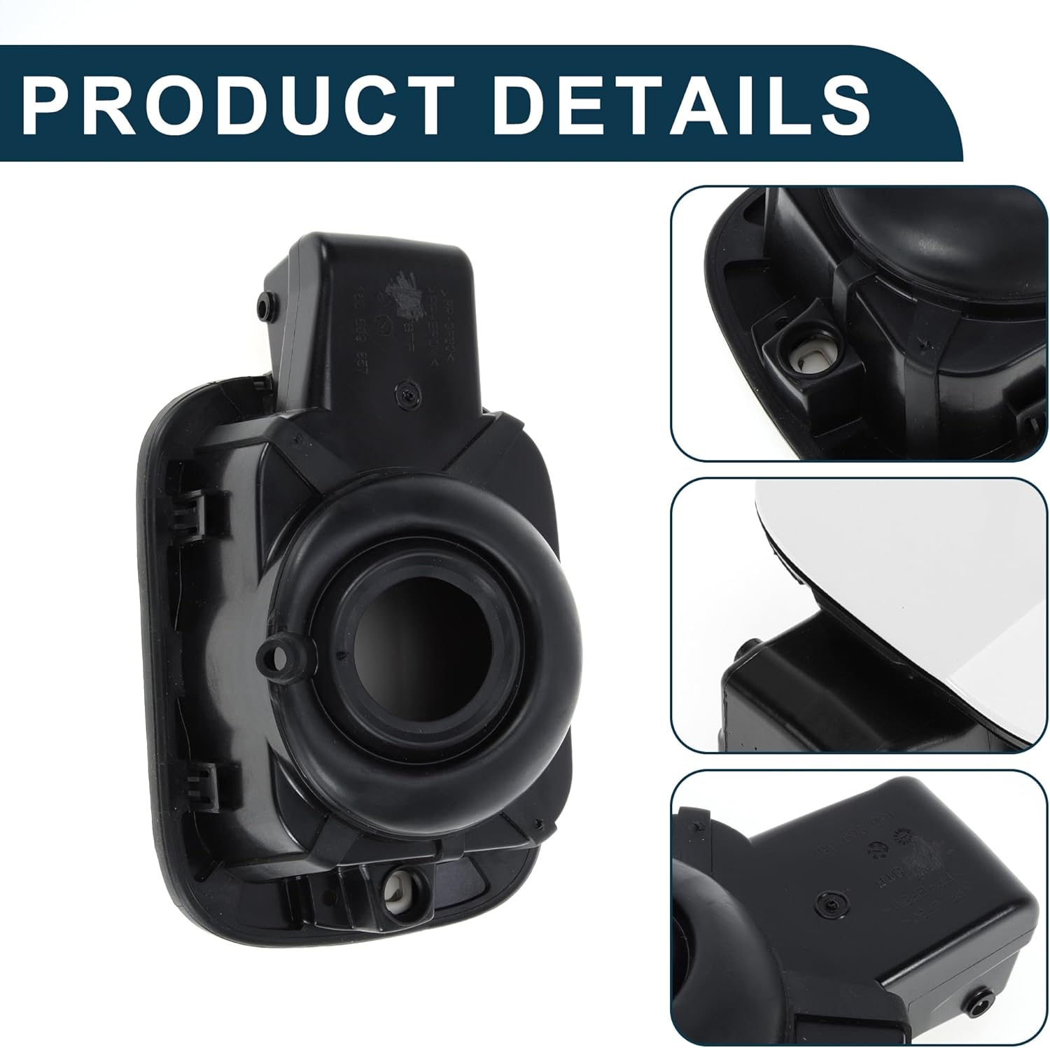 Fuel Tank Door Cap for Volkswagen Jetta 2012-2018 Fuel Filler Flap Cover Bolt Type No.16D809857 White ABS Fuel Filler Door Gas Cap