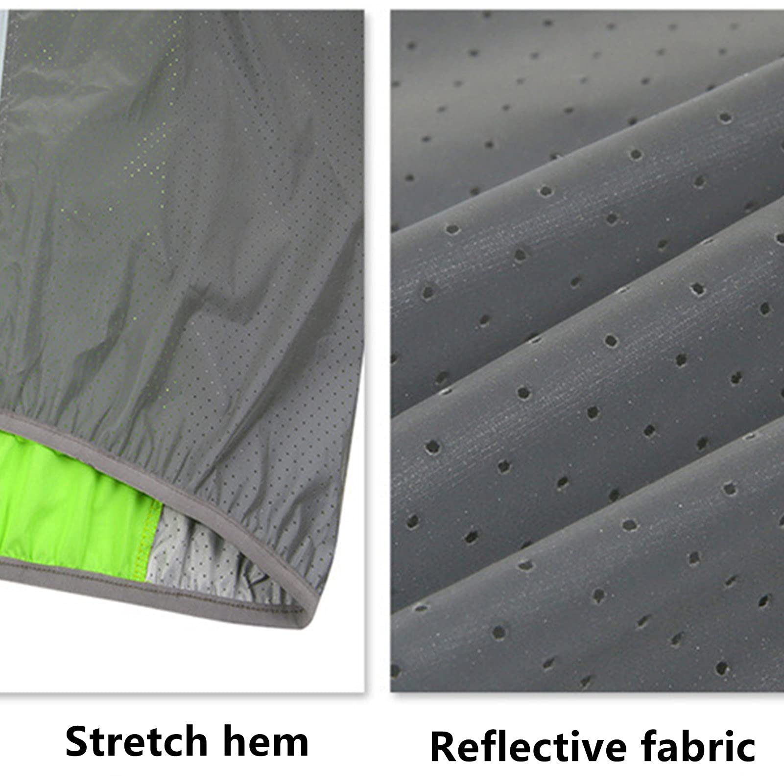 KAISUN Chaleco de Ciclismo Sin Mangas para Hombres y Mujeres Transpirable Reflectante Ciclismo Chaqueta para Correr Deportes Al Aire Libre (M,Blanco)