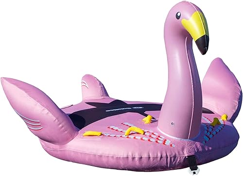 Solstice Lay-On - Balsa inflable remolcable flamenco, multicolor, talla única