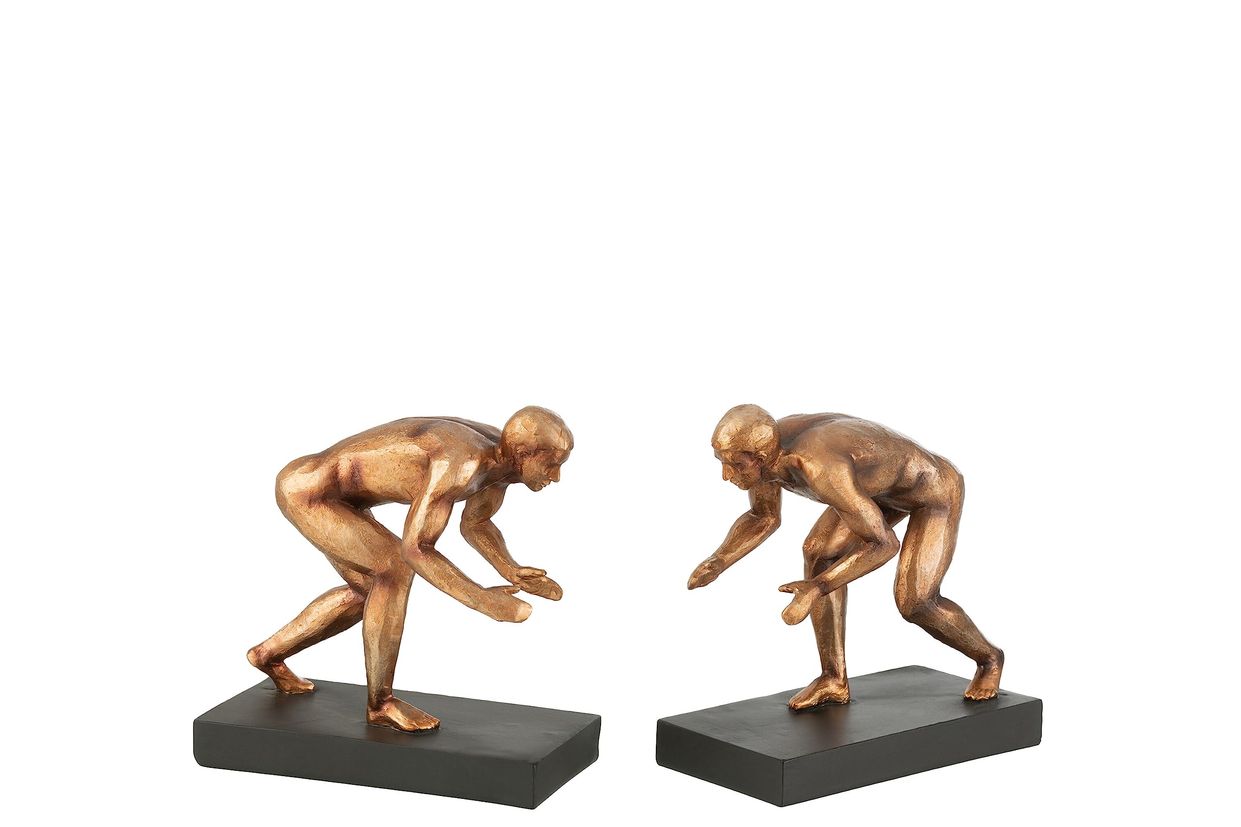 Serre-livre J-Line polyrésine aspect bronze aux finitions sculptées haut de gamme