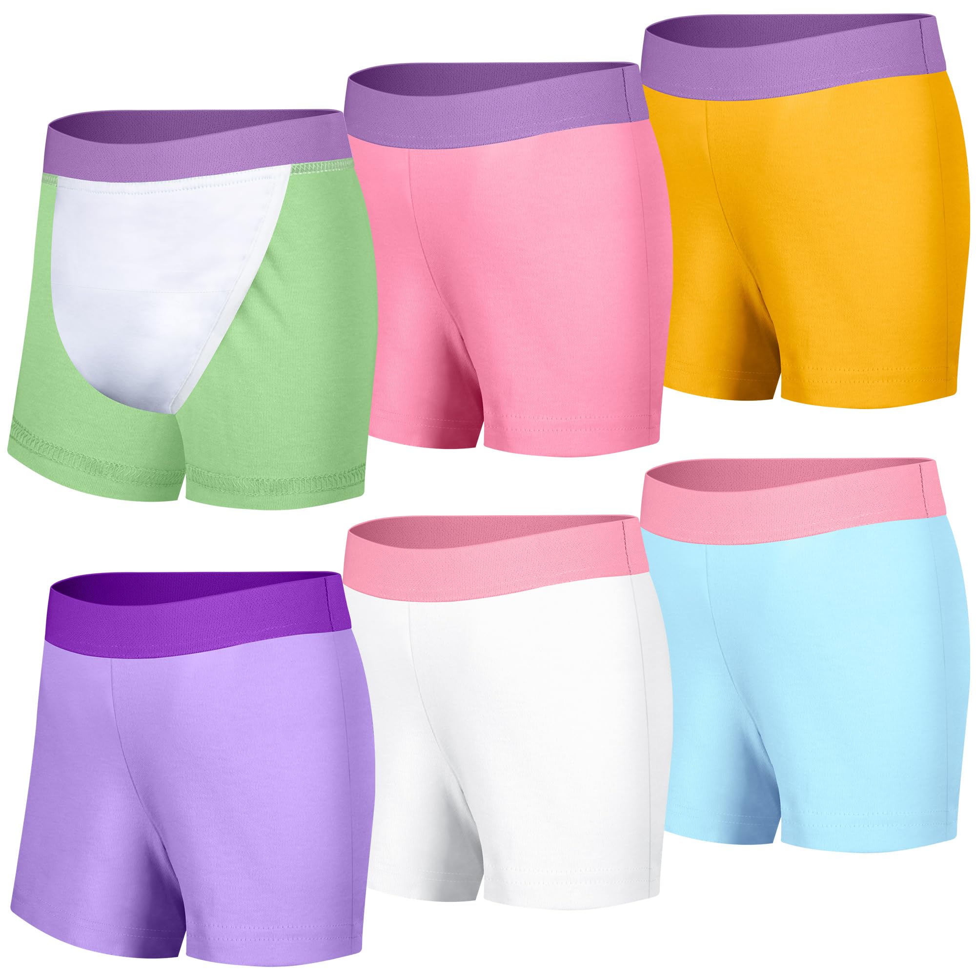 BIG ELEPHANT Training Potty Panties 6 Pieces, 100% Cotton, pink, 7-8 anni