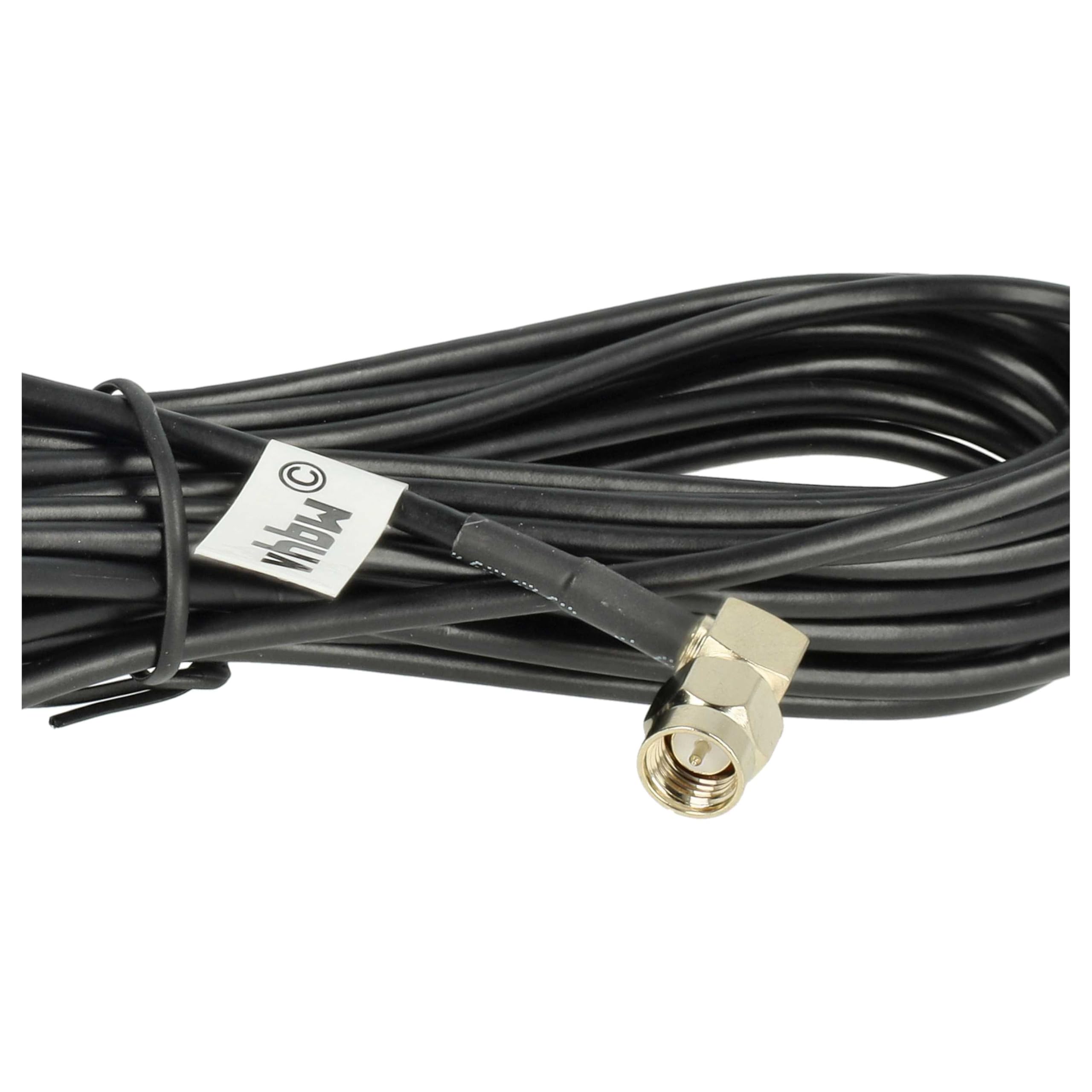vhbw antenna GPS SMA connettore base magnetica 5 m nero