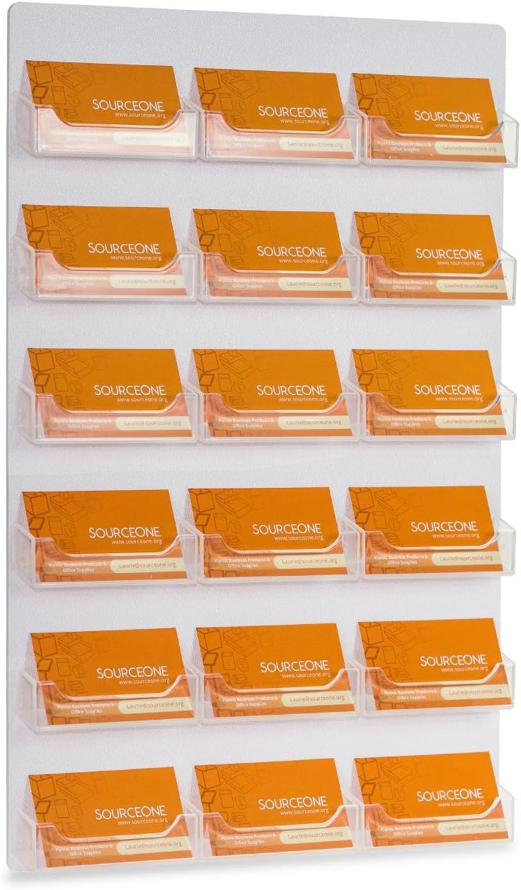 SourceOne Gift Card/Business Card 18 Pocket Organizer Wall Mount