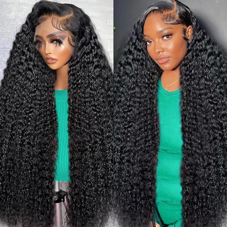 40 Inch 250% Density 13x6 Deep Wave Lace Front Wig Silinli