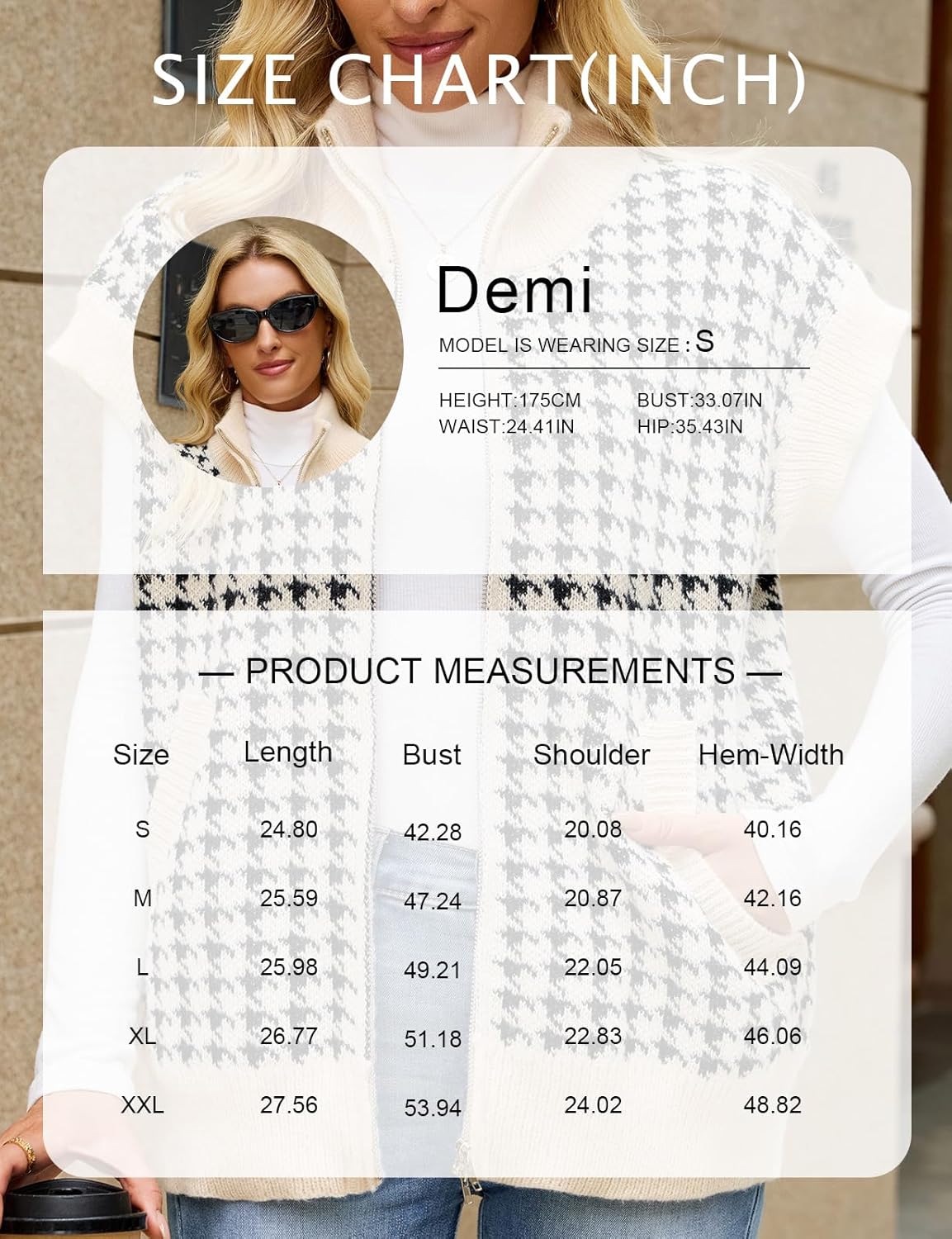 Koscacy Sweater Vest for Women Zipper UP Cap Sleeve Knit Cardigan Outerwear Vest with Pockets - Image 6