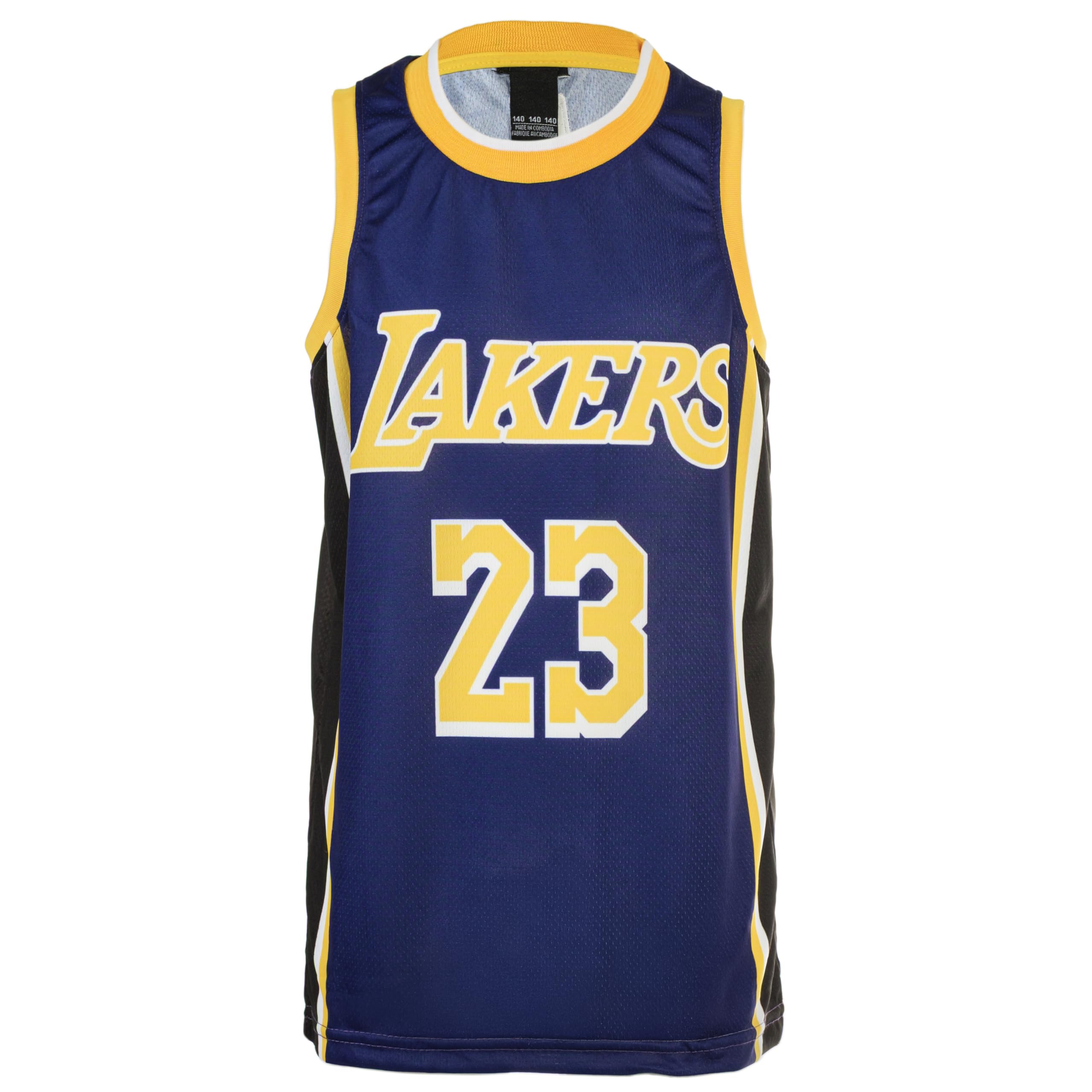 Lakers Lebron James #23 Basketball Trikot Bausatz mit Shorts, Lila, 140