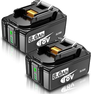 Nonbliep 2Pack 8.0Ah Replacement for Makita 18V Battery Compatible with Makita 18 Volt Battery LTX BL1815 BL1860B BL1860 BL1820 BL1830B BL1840B BL1850B BL1815 Power Tools