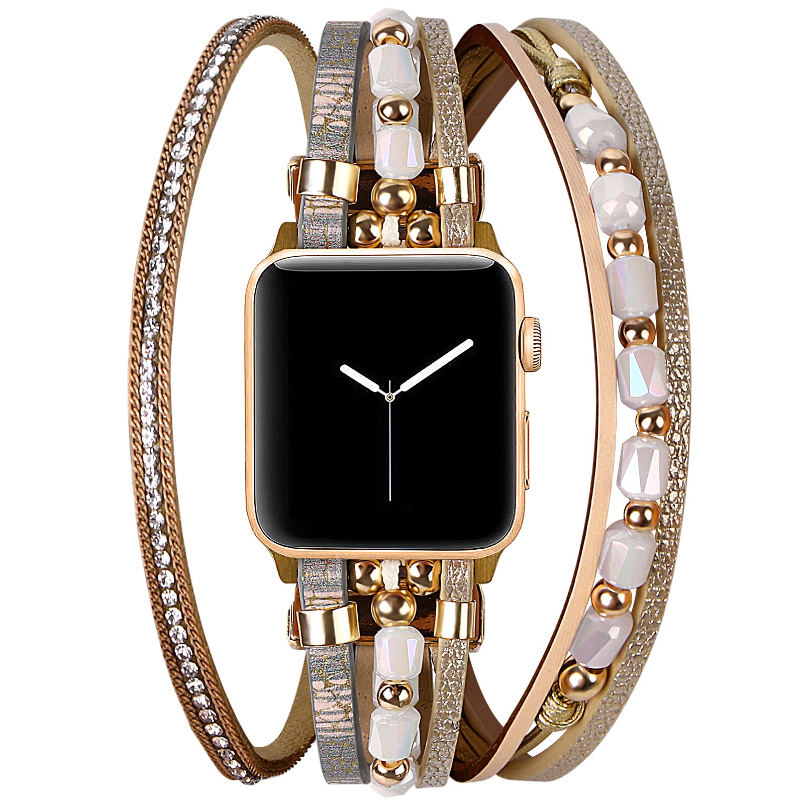 Vikoros Cute Bands Compatible with Apple Watch Band Ultra iWatch Series 8 7 6 5 4 3 2 1 SE 49mm 45mm 44mm 42mm 41mm 38mm 40mm for Women, Luxury