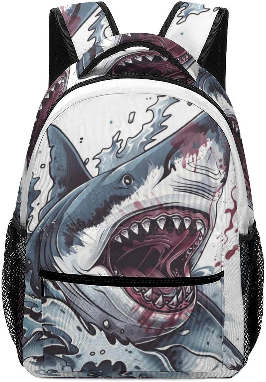 Shark Backpack for Boys Cartoon Animals Bookbag Lightweight School Backpacks Fashion Casual Travel Back Pack for Kids Adult