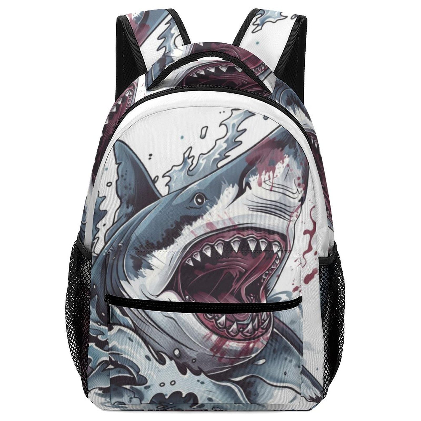 Snbidmk Shark Backpack for Boys Cartoon Animals Bookbag Lightweight School Backpacks Fashion Casual Travel Back Pack for Kids Adult