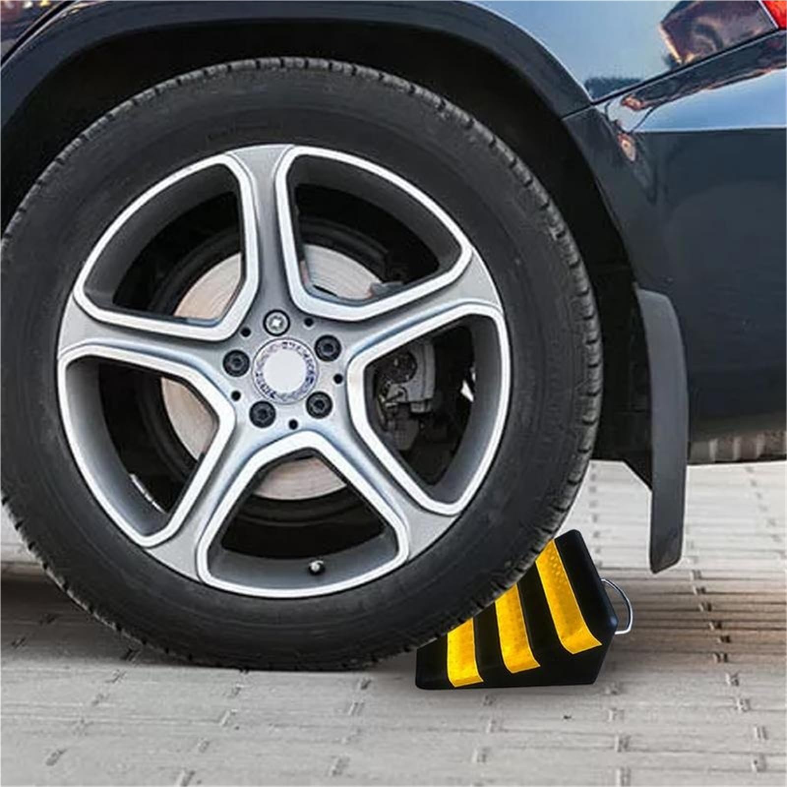 Wohnmobil Radkeile 1 Stück RV-Unterlegkeil, Hochleistungs-Unterlegkeil mit Rutschfester Unterseite, Reifenstopper Griff for Autos, LKWs, Motorräder(17x15x10)