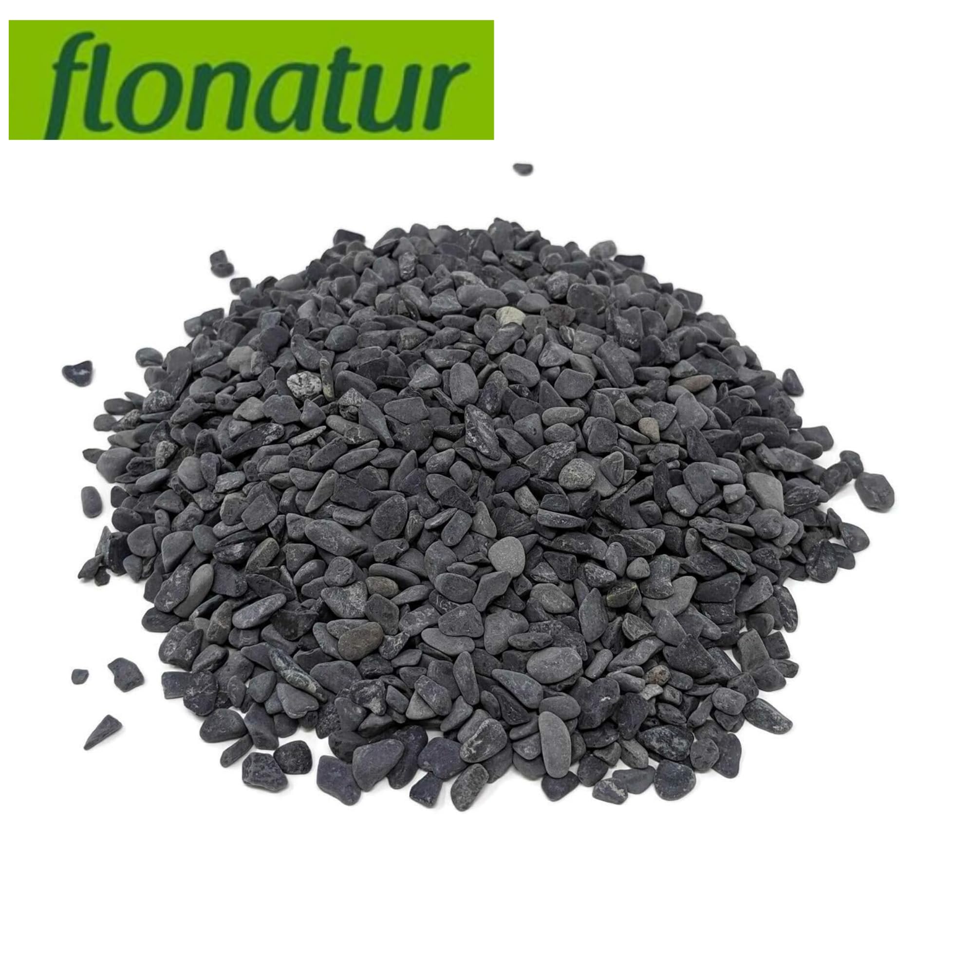 Canto Rodado Negro 20/40, 25 Kilos, Piedras Decorativas para Jardín, Ayuda contra Cambios Bruscos de Temperatura, Mejora el Drenaje, Mantiene la Humedad del Suelo