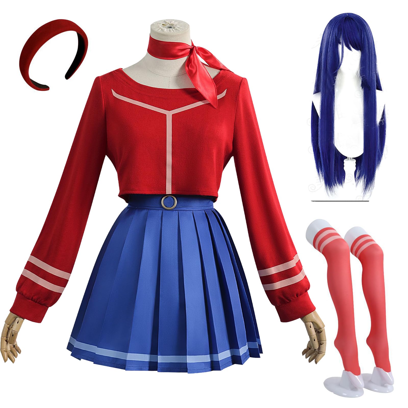 CR ROLECOS Mita Cosplay Horror Game Miside Costume Japanese School Sailor Dress Full Set Halloween XL — image 1