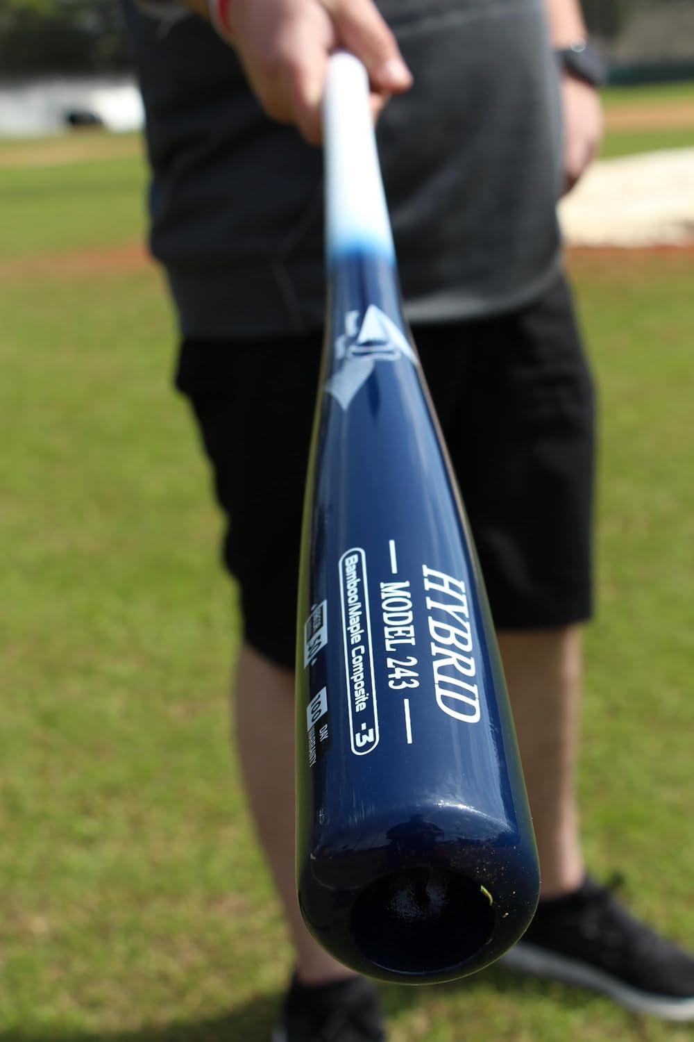 BAMBOOBAT by Pinnacle Sports Equipment INC. Adult Maple and Bamboo Hybrid Baseball- Rubberized Grip- BBCOR Approved