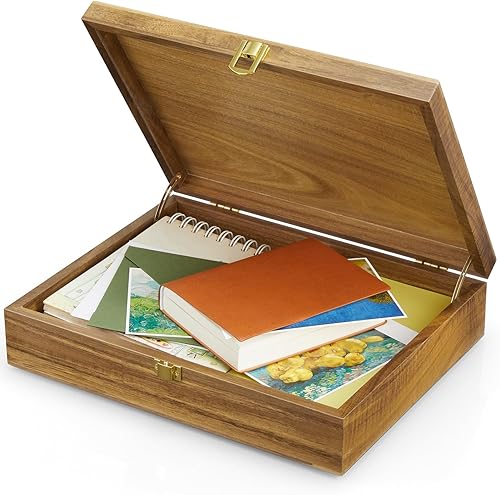 Miniatura 8 de Caja Decorativa de Madera con Tapa, Caja de Recuerdos, Pequeñas Cajas de Recuerdo con Tapas, Caja de Joyería, Caja de Oración, Caja de Regalo de