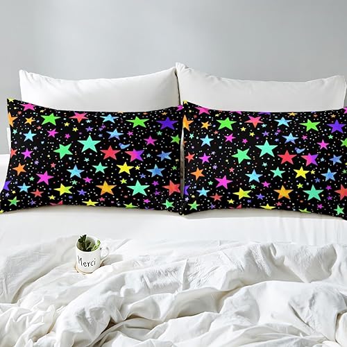 Miniatura 10 de Erosebridal Sábana bajera ajustable de calavera colorida tamaño Queen, diseño de galaxia, diseño de estrellas psicodélicas, juego de cama con diseño