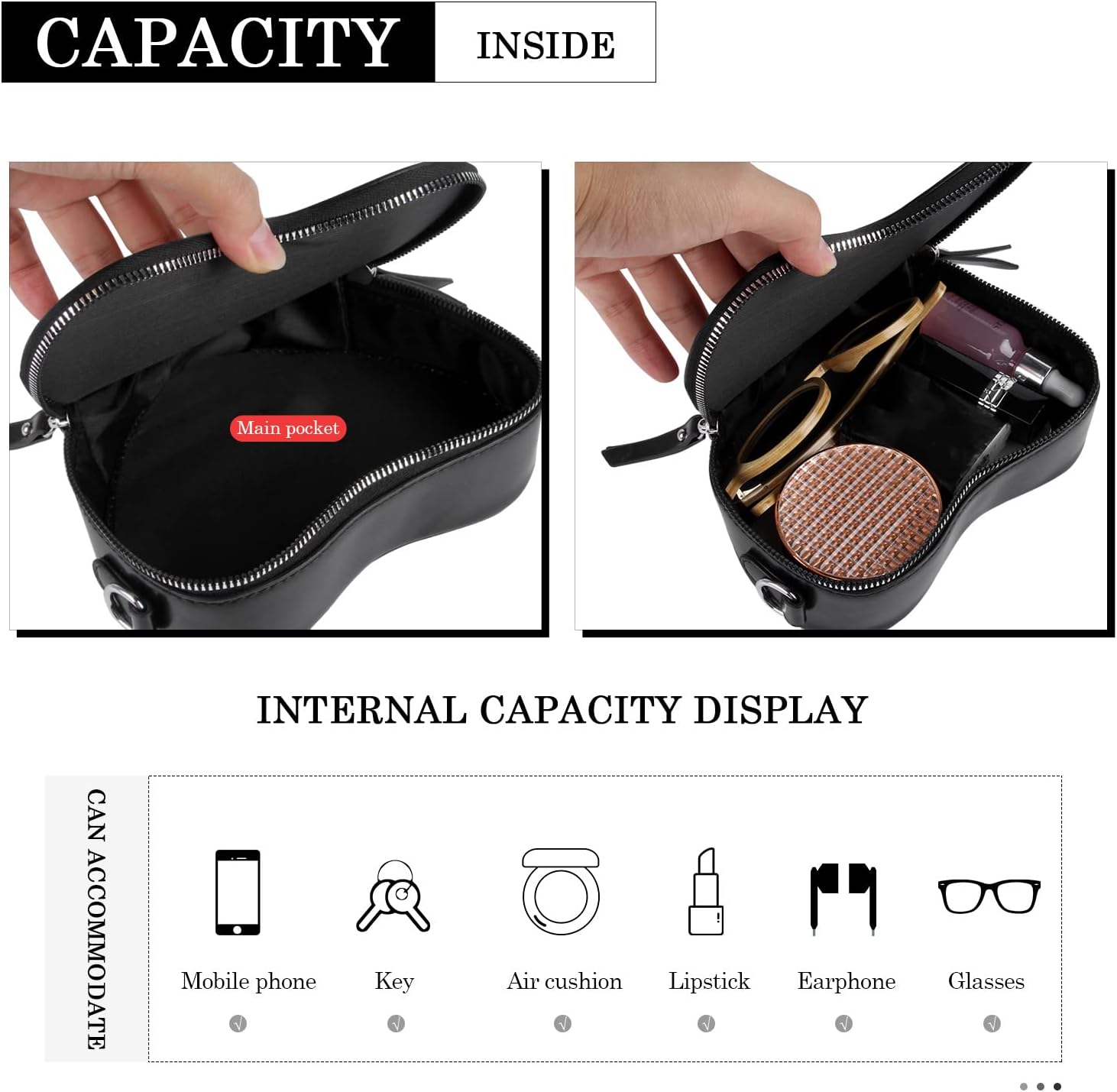 Women Red Heart Purse Cute Love Heart Shape Shoulder Handbag Girls Evening Clutch Bag Chain Purse