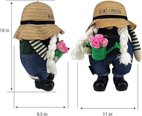 Miniatura 5 de Rae Dunn Gnomo de primavera - Gnomos de jardinería - Decoraciones de gnomos de primavera para el hogar y la oficina - Gnomos de Pascua - Decoración