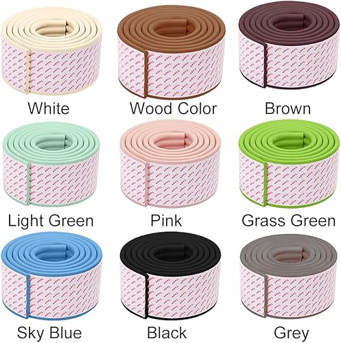 Miniatura 7 de Protectores de bordes suaves extra anchos para bebé con adhesivo fuerte precintado de 2M, protectores de seguridad a prueba de bebés, espuma