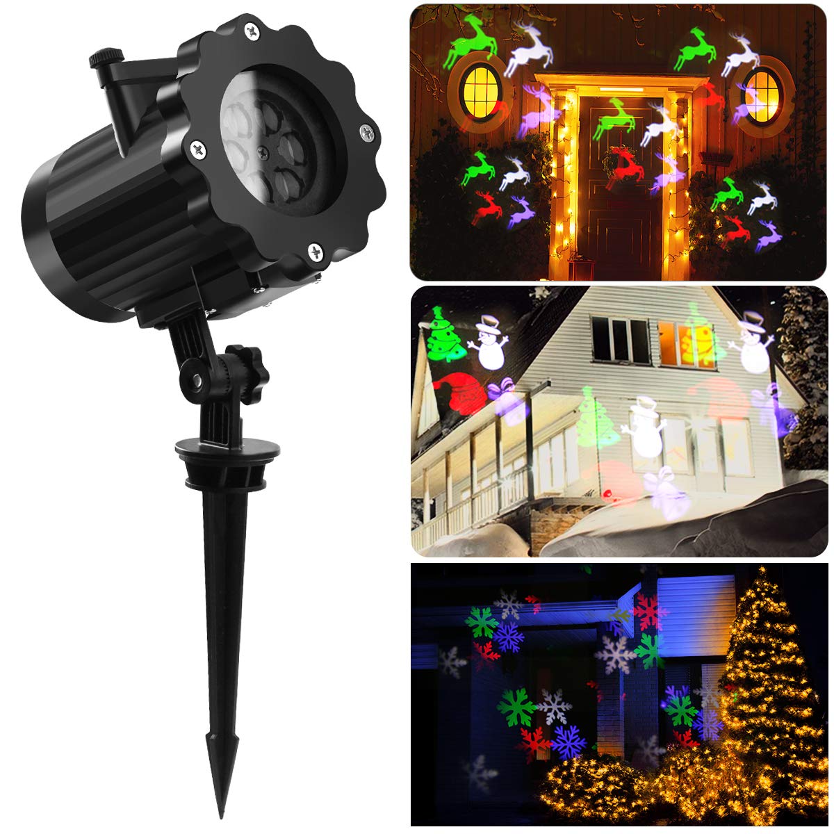 Luces de Proyector Navidad con Control Remoto para Interior ...