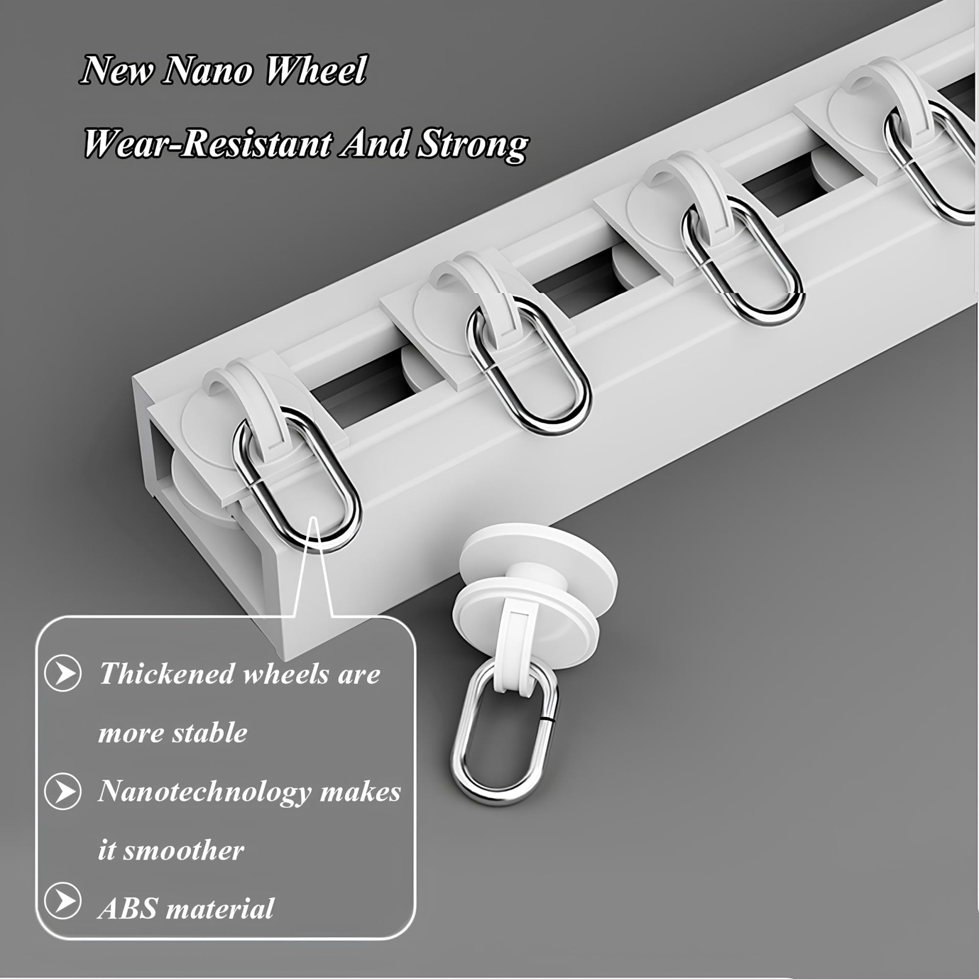 Tringle à rideaux adhésive de 1 à 6 m, sans perçage, pour plafond/murs, facile à installer, tringle à rideaux pour cloisons de séparation, 250 cm (2 x 125 cm), solution sans outils