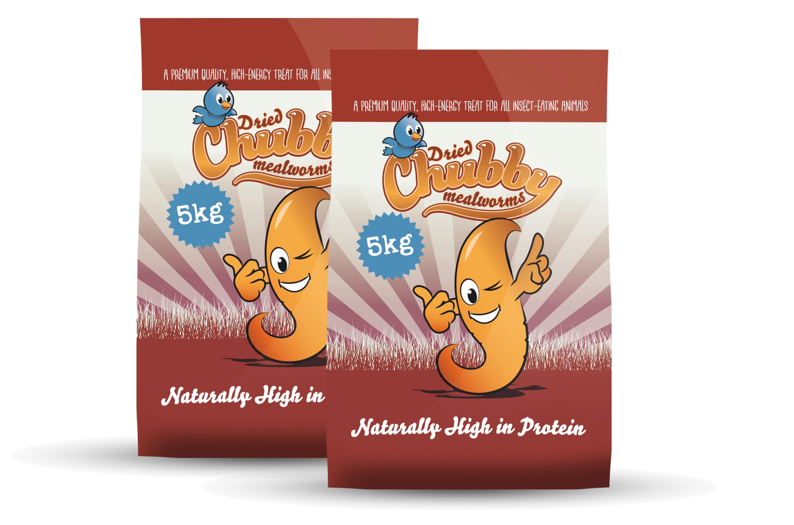 Chubby Mealworm (10 Kg), Dried Mealworms For Wild Birds, Protein Rich Meal Worms High Energy Mealworm for Birds, Reptiles, Gecko โ image 1