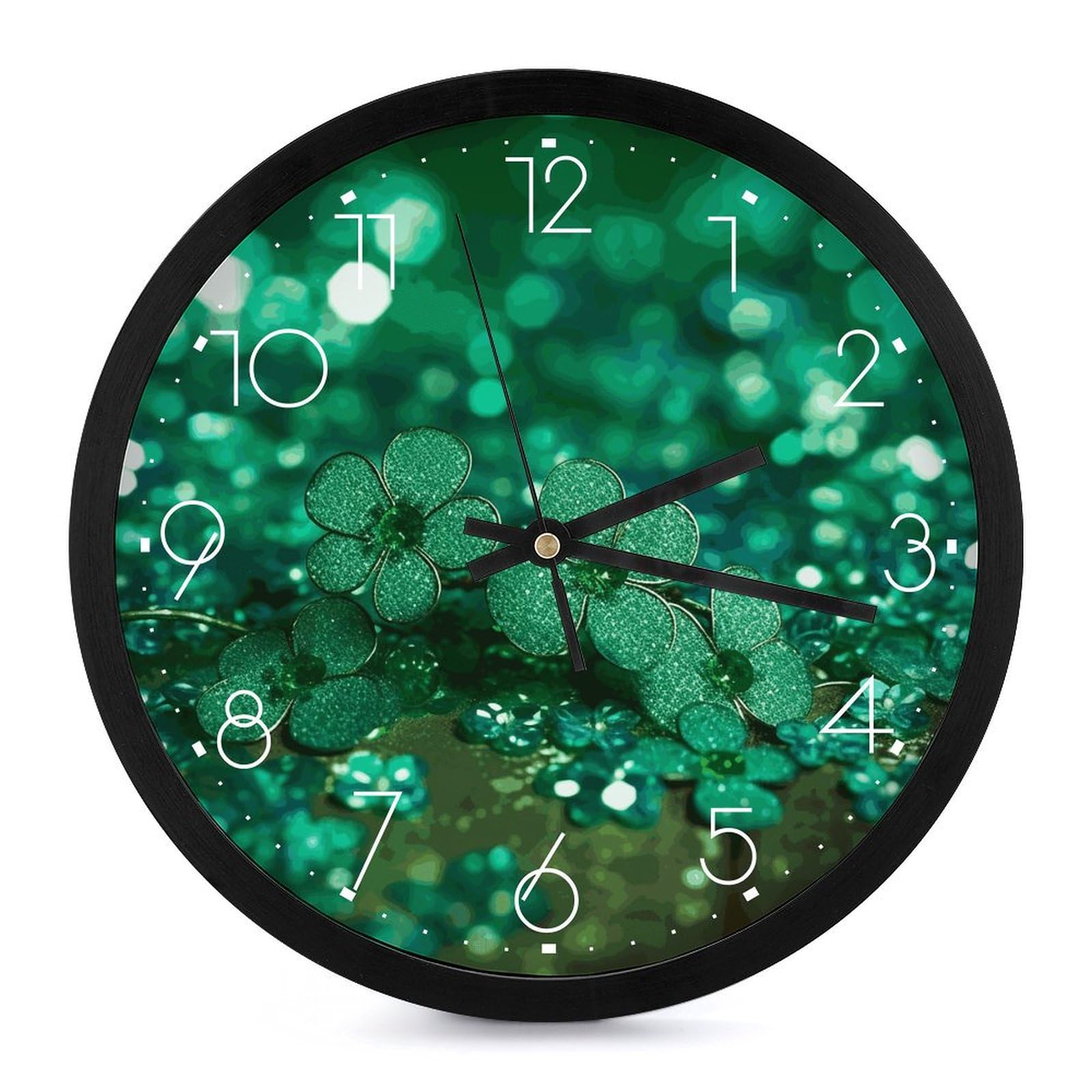 Horloge murale numérique verte pour harmoniser votre salon moderne