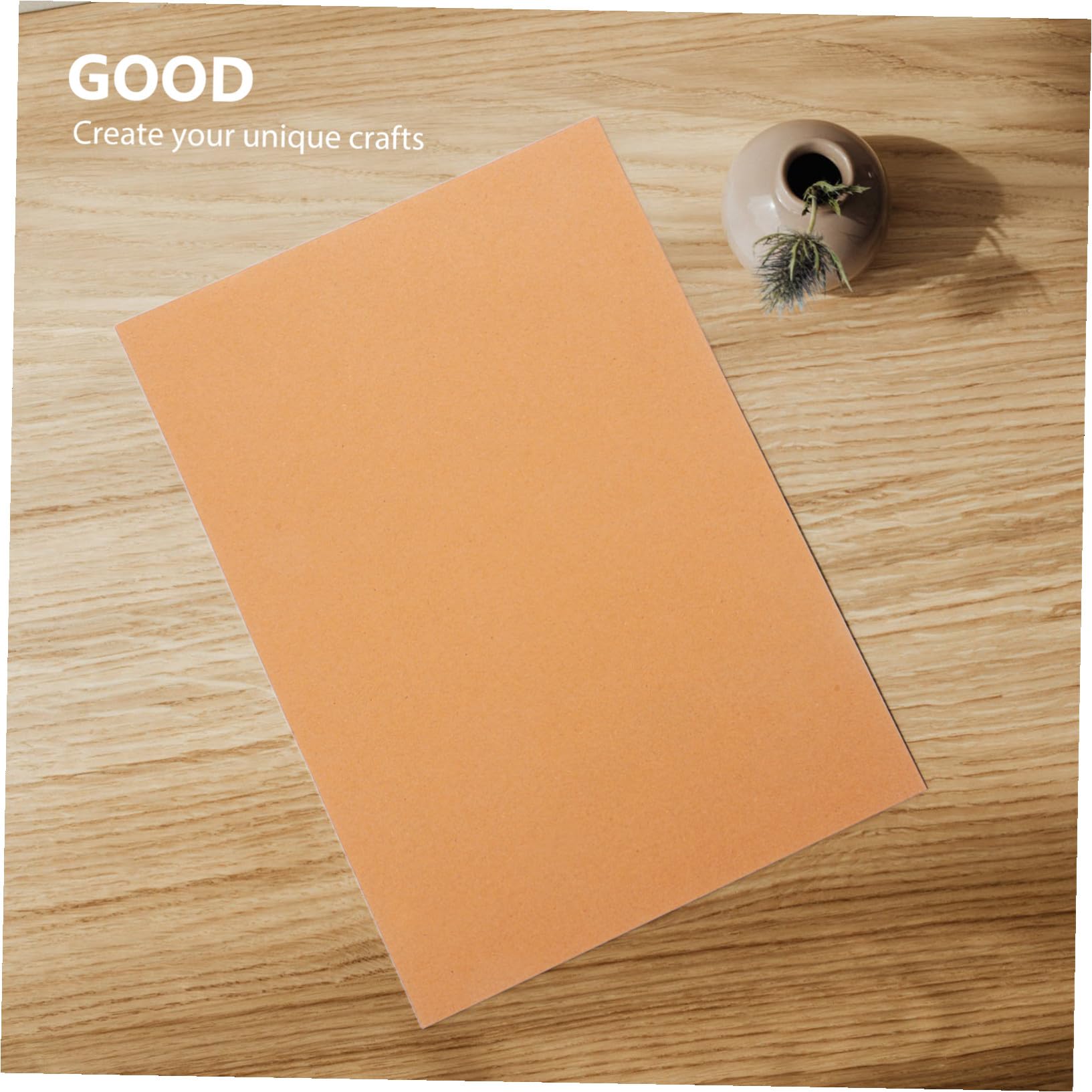 Papel Kraft A4 en Blanco para Manualidades, 100 Hojas, 200g