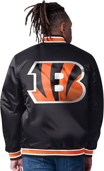STARTER Men's NFL Closer Reversible Satin Full-Snap Jacket