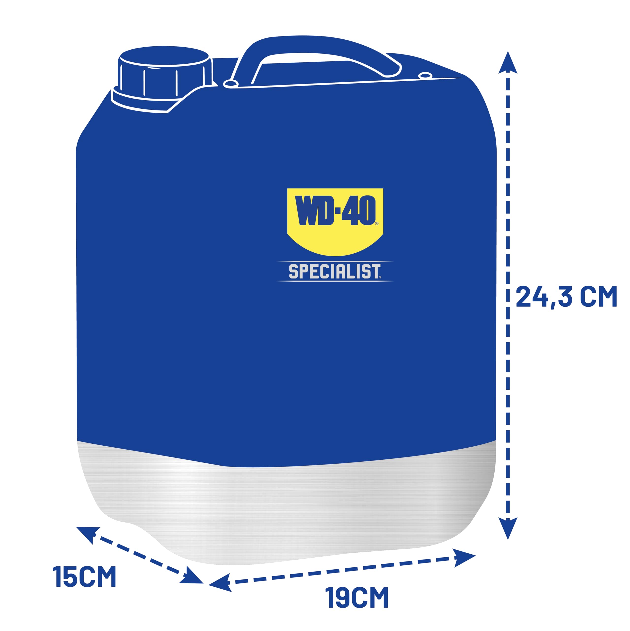 WD-40 Specialist Desengrasante Profesional a Base de Agua – No Inflamable, Acción Rápida, Concentrado y Diluible, Certificación NSF A8 – Bidón 5L para Uso Intensivo e Industrial