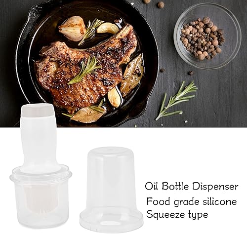 Miniatura 2 de Botella dispensadora de aceite de 2.0 fl oz para cocina, dispensador de aceite con cepillo, cepillo de silicona de grado alimenticio, dispensador de