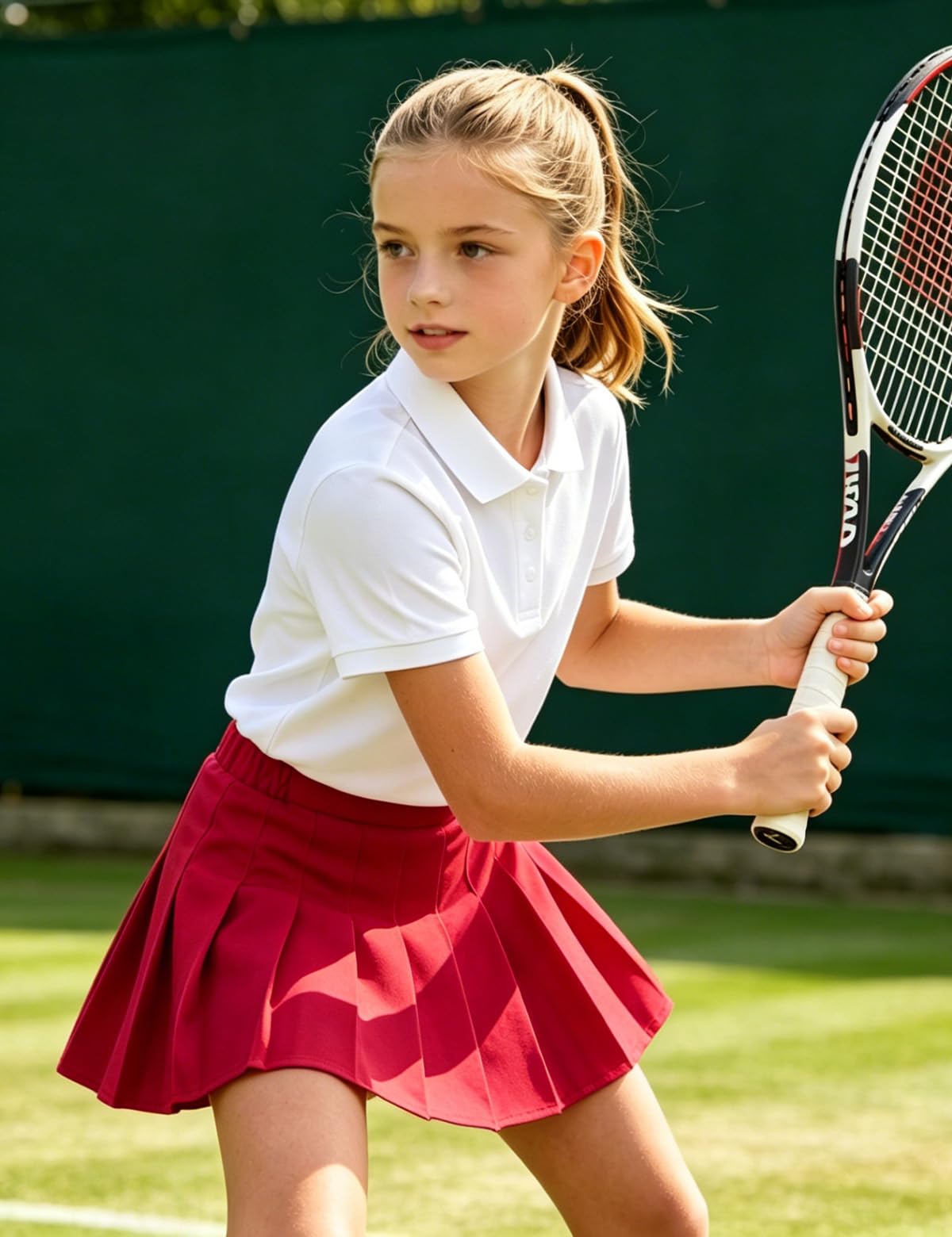 BINIDUCKLING Mädchen Plisseerock mit integrierter Shorts, Schuluniformrock, kurzer Röcke Skater-Tennis-Sportrock, Skort für 4–14 Jahre