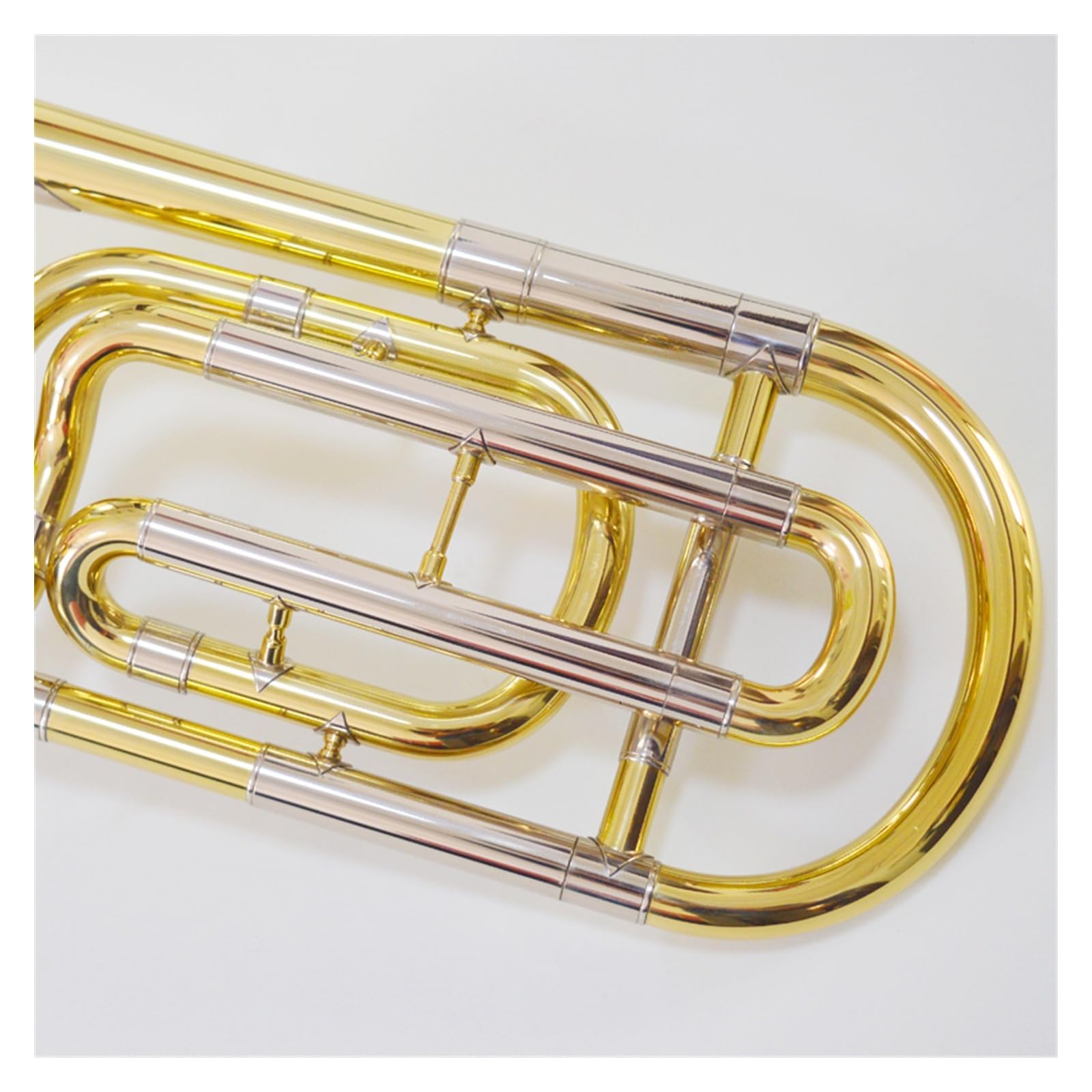 Puzon Puzon tenorowy B dur instrument dęty blaszany miedź odpowiedni dla początkujących