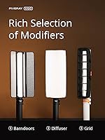 Vista 6 de ZHIYUN V60 - Combo de varitas de luz de video, portátil de 60 W LED regulable, iluminación de fotografía de mano para estudio fotográfico