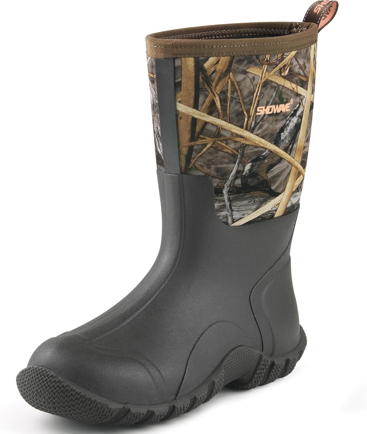 Showave Men Insulated Rubber Boots - Waterproof Comfort