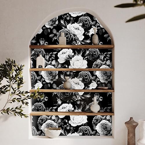 Miniatura 7 de Papel tapiz autoadhesivo para dormitorio, sala de estar, viento neutro, 17.71 x 236.2 pulgadas