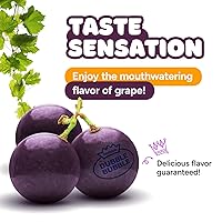 Vista 4 de Bolas de chicle para máquina de chicles – Bolas de chicle grandes de 1 pulgada – Chicle de burbujas morado con sabor a uva – Chicle para niños