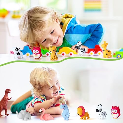 Miniatura 6 de Huquary 9 juegos de linterna de enfermera pediátrica linterna de enfermera con carretes retráctiles para insignias de animales, linterna de tigre,