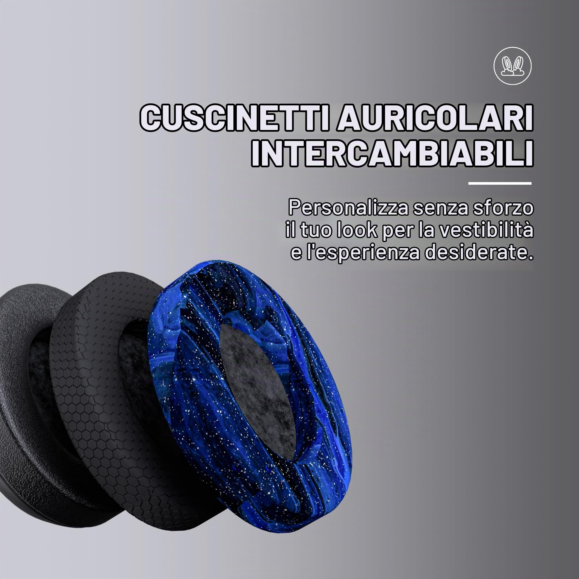 Raycon Cuffie Fitness - Cuffie Over-Ear Wireless con 38 Ore di autonomia, cancellazione Attiva del Rumore, Comando vocale, Cuscinetti Auricolari intercambiabili, Resistenza all'Acqua IPX4, (Bianco)