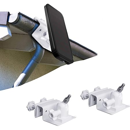 HOLACA Gutter Mount For Solar Panels - Compatible With Arlo Pro 3/4 & Reolink Argus 2 Cameras