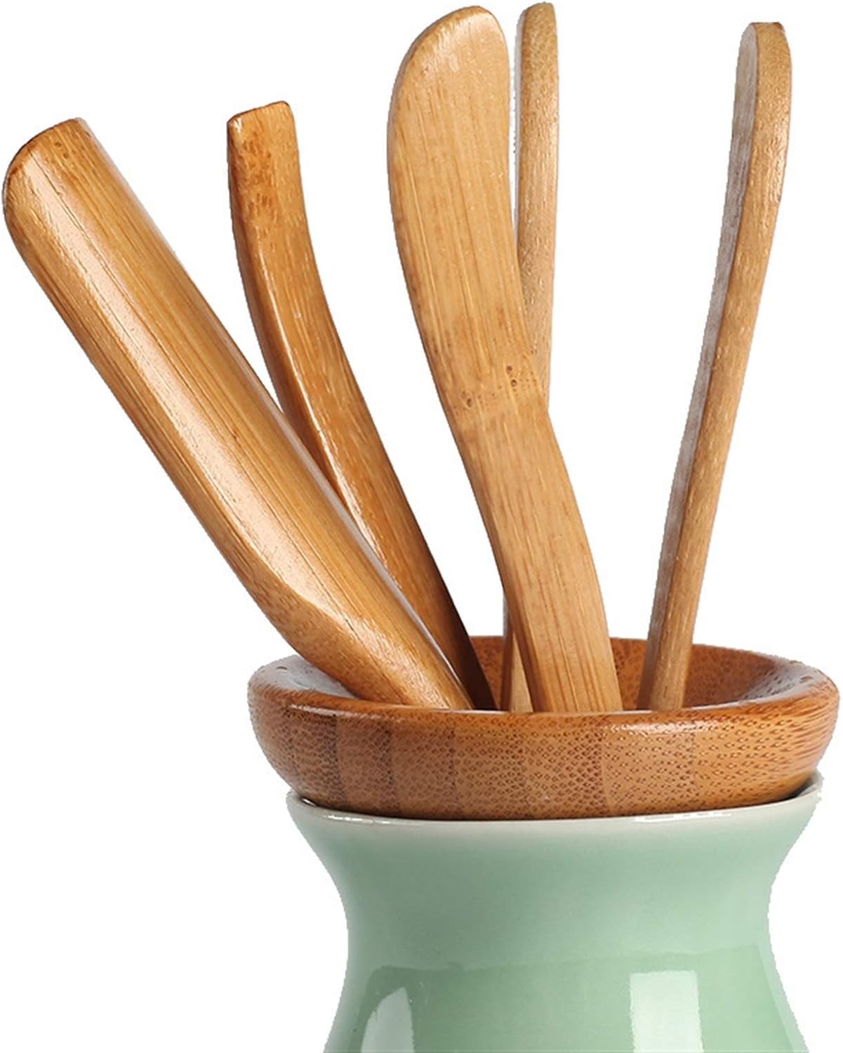 Tea Accessories Wooden Ceremony Teaspoon Utensils Bamboo 5 ☆ popular Set Cheap mail order sales
