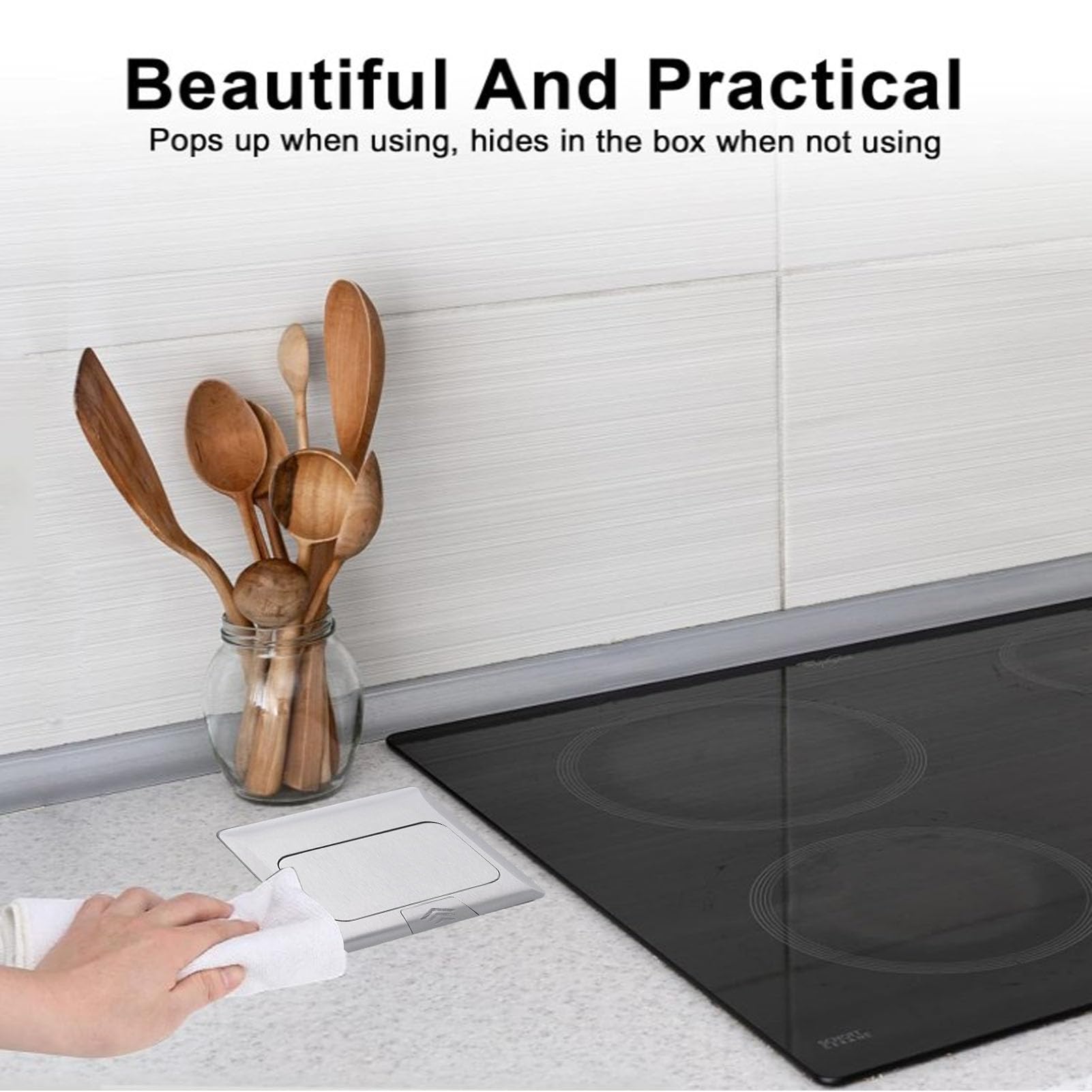 Pop-up Floor Box Embedded IP44 Waterproof Weatherproof USB